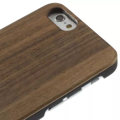&Eacute;tui en bois de noyer compatible avec iPhone 6 6s Wood Original fait &agrave; la main