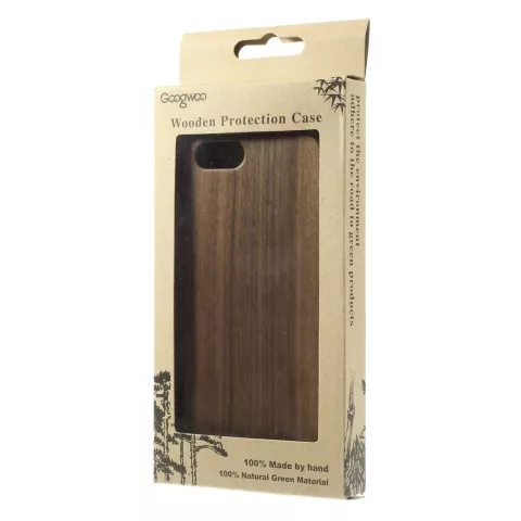 &Eacute;tui en bois de noyer compatible avec iPhone 6 6s Wood Original fait &agrave; la main