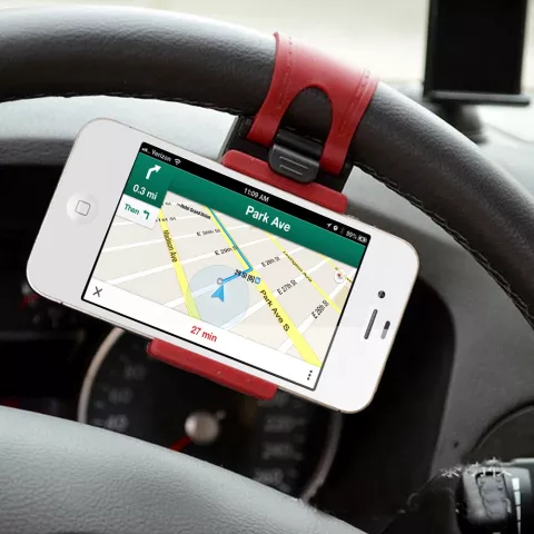 Support de guidon universel pour t&eacute;l&eacute;phone et voiture, compatible avec iPhone, GPS, smartphone