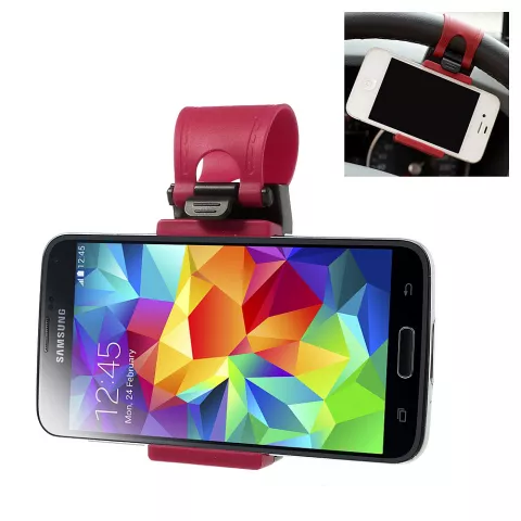 Support de guidon universel pour t&eacute;l&eacute;phone et voiture, compatible avec iPhone, GPS, smartphone