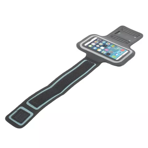 Bracelet de sport compatible avec iPhone 5 5s SE 2016 Bande de course noire Bande de sport