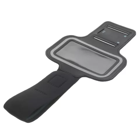 Bracelet de sport compatible avec iPhone 5 5s SE 2016 Bande de course noire Bande de sport