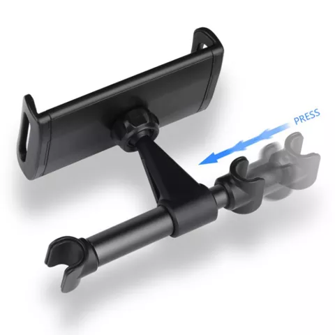 Support De Tablette Support De T&eacute;l&eacute;phone Appui-t&ecirc;te Si&egrave;ge De Voiture Si&egrave;ge Arri&egrave;re 4-11 Pouces compatible avec iPhone Et iPad - Noir