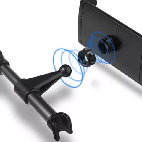 Support De Tablette Support De T&eacute;l&eacute;phone Appui-t&ecirc;te Si&egrave;ge De Voiture Si&egrave;ge Arri&egrave;re 4-11 Pouces compatible avec iPhone Et iPad - Noir