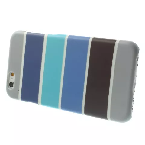 Coque Glow in the Dark compatible avec iPhone 6 / 6s - Coque ray&eacute;e Bleu Gris