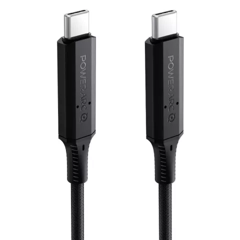 C&acirc;ble de charge Spigen PowerArc C&acirc;ble USB-C vers USB-C Chargeur PD 2.0 100W QC 3.0 - Noir