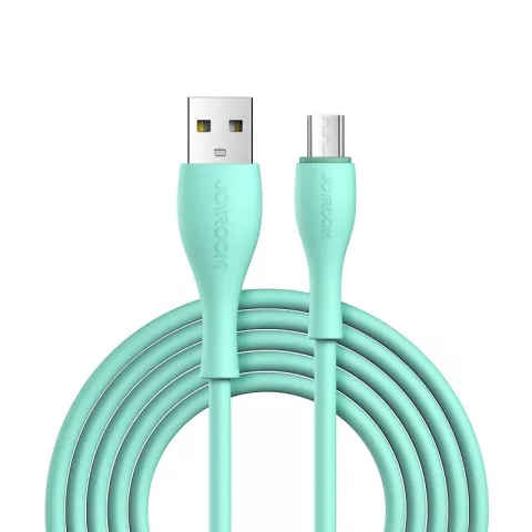 C&acirc;ble de charge Joyroom C&acirc;ble de chargeur USB-A vers Micro-USB charge rapide - Vert menthe