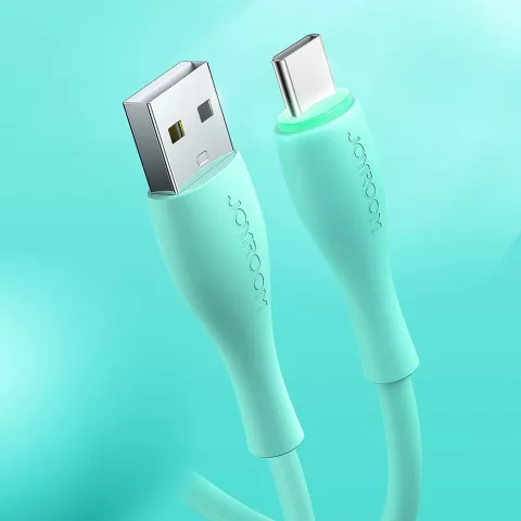 C&acirc;ble Joyroom C&acirc;ble de chargement USB-A vers USB-C QC - Vert menthe