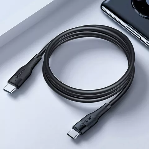 Joyroom C&acirc;ble de charge USB-C C&acirc;ble de charge rapide Chargeur PD QC 60W - Noir