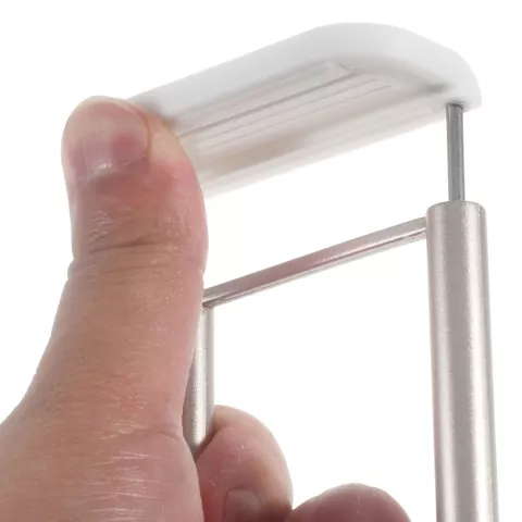Support De Tablette De Support De T&eacute;l&eacute;phone De Tr&eacute;pied De B&acirc;ton De Selfie De Pince De Smartphone Universel - Argent