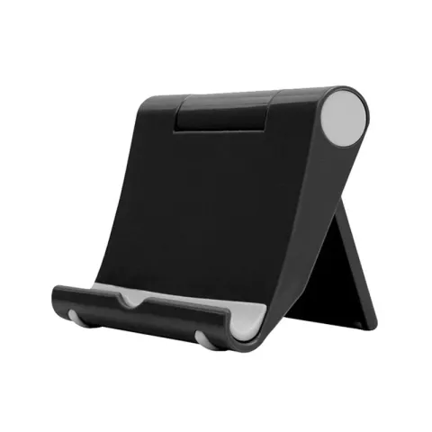 Support de tablette pliable universel Support de t&eacute;l&eacute;phone Support de smartphone Multi-angle - Noir