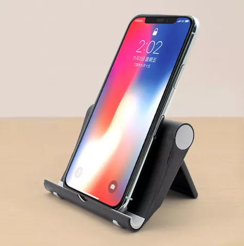 Support De Tablette Pliable Universel Support De T&eacute;l&eacute;phone Support De Smartphone Multi-angle - Noir