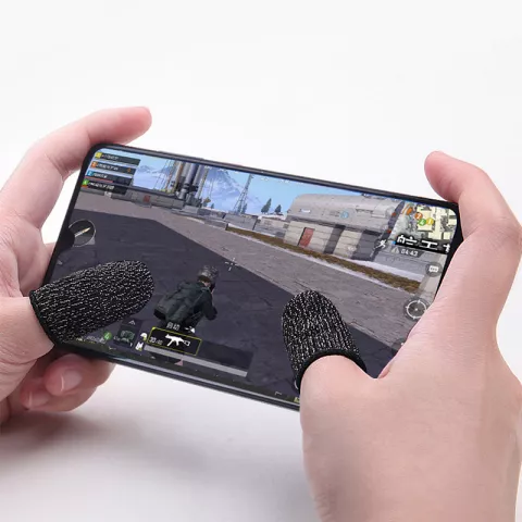 Game Finger grip tissu respirant antid&eacute;rapant pour jeux sur &eacute;crans tactiles - 2 pi&egrave;ces