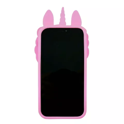 Coque licorne en silicone Unicorn Pop Fidget Bubble compatible avec iPhone XR - rose