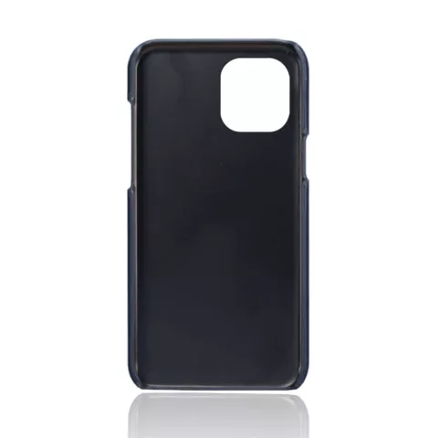 &Eacute;tui en cuir artificiel Duo Cardslot Wallet compatible avec iPhone 13 Pro Max - bleu