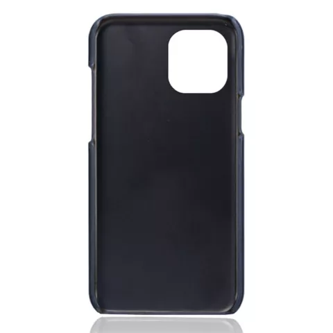 &Eacute;tui en cuir artificiel Duo Cardslot Wallet compatible avec iPhone 13 - bleu