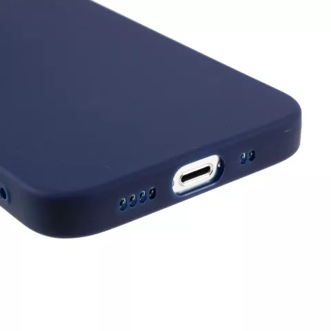 Coque fine en TPU compatible avec iPhone 13 - bleu