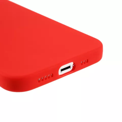 Coque fine en TPU compatible avec iPhone 13 Pro Max - rouge