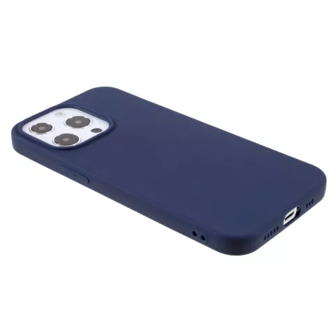 Coque fine en TPU compatible avec iPhone 13 Pro Max - bleue