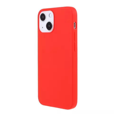 Coque fine en TPU compatible avec iPhone 13 mini - rouge