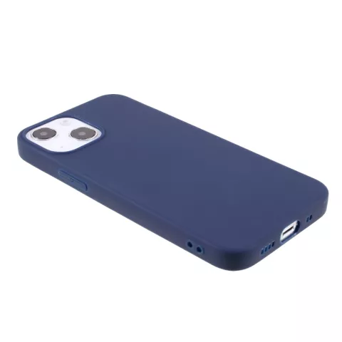 Coque fine en TPU compatible avec iPhone 13 mini - bleue