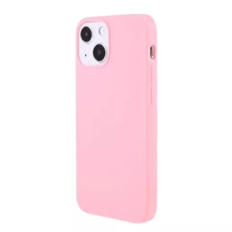 Coque fine en TPU compatible avec iPhone 13 mini - rose
