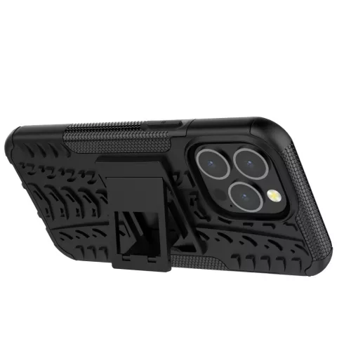 TPU antichoc avec coque robuste pour iPhone 13 Pro - noir