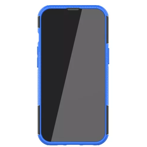 TPU antichoc avec &eacute;tui robuste compatible avec iPhone 13 Pro - bleu et noir