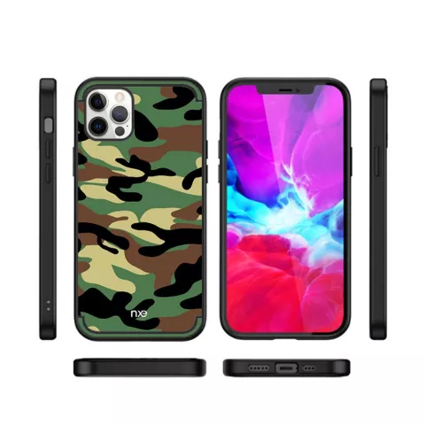 Coque Army TPU Army Print pour iPhone 13 Pro Max - verte