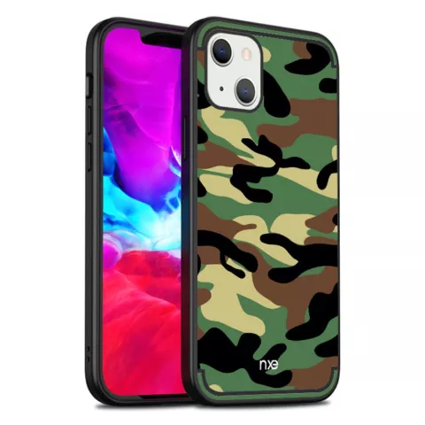 Coque Army TPU Army Print pour iPhone 13 mini - verte