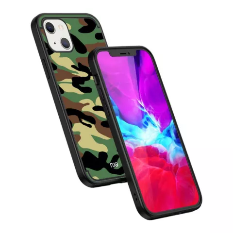 Coque Army TPU Army Print pour iPhone 13 mini - verte