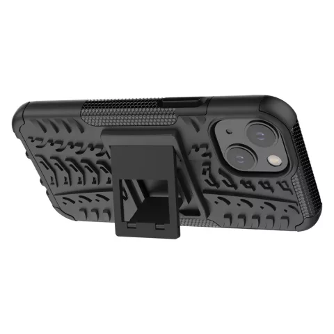 TPU antichoc avec coque robuste pour iPhone 13 mini - noir