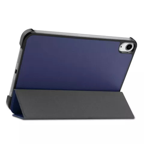 Housse &agrave; trois volets compatible avec iPad mini 6 (2021) et &agrave; l&#039;iPad mini 7 (2024) - bleue