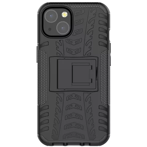 TPU antichoc avec coque robuste pour iPhone 13 - noir