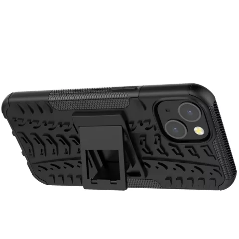 TPU antichoc avec &eacute;tui robuste compatible avec iPhone 13 - noir