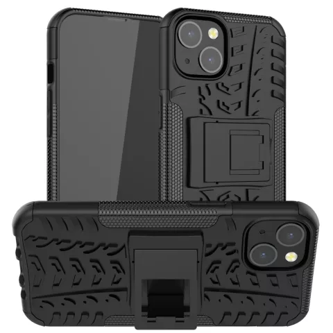 TPU antichoc avec coque robuste pour iPhone 13 - noir