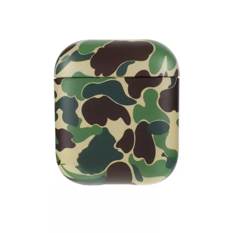 &Eacute;tui imprim&eacute; arm&eacute;e compatible avec AirPods 1 et 2 - vert
