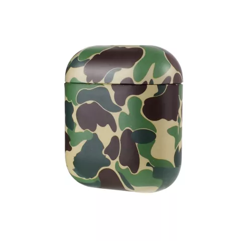 &Eacute;tui imprim&eacute; arm&eacute;e compatible avec AirPods 1 et 2 - vert