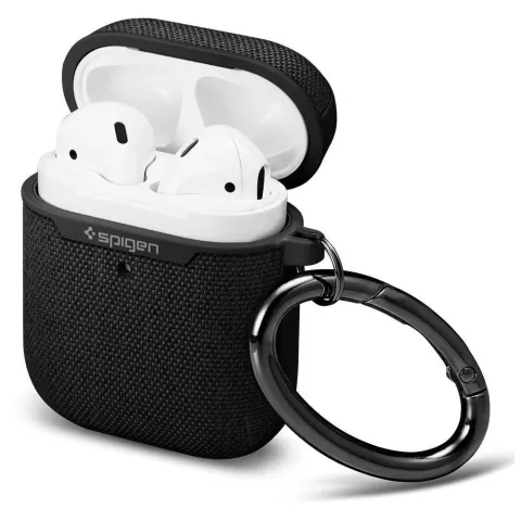 &Eacute;tui en tissu Spigen Urban Fit compatible avec AirPods 1 et 2 - noir