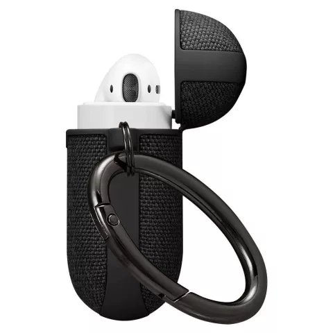 &Eacute;tui en tissu Spigen Urban Fit compatible avec AirPods 1 et 2 - noir