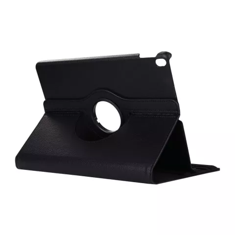 Housse en cuir artificiel Just in Case Rotating 360 compatible avec iPad 10.2 (2019 2020 2021) - noir