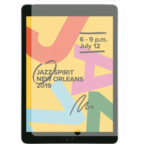 Just in Case Protection d&#039;&eacute;cran en verre compatible avec iPad 10.2 (2019 2020 2021) - transparent