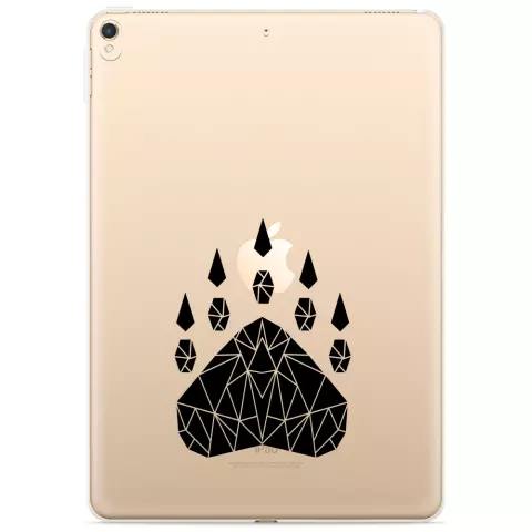 Just in Case Slim TPU une couverture de griffe d&#039;ours pour iPad 10.2 (2019 2020 2021) - transparent