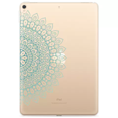 Just in Case Slim TPU a mandala cover pour iPad 10.2 (2019 2020 2021) - transparent