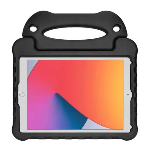 Just in Case Kids Case Stand EVA Cover pour iPad 10.2 (2019 2020 2021) - Noir