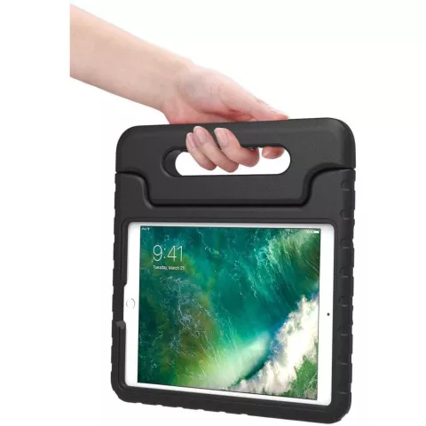Just in Case Kids Case Stand EVA Cover pour iPad 9.7 (2017 2018) - Noir