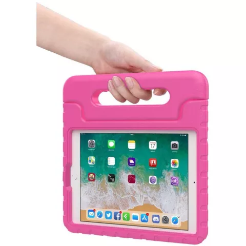 Just in Case Kids Case Stand EVA Cover pour iPad 9.7 (2017 2018) - Rose