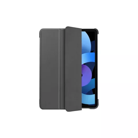 &Eacute;tui en cuir artificiel Just in Case Smart Tri-Fold compatible avec iPad Air 4 10.9 2020 &amp; iPad Air 5 2022 - gris
