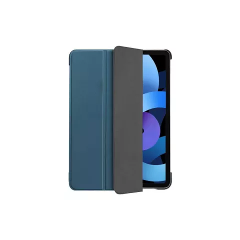 Just in Case Smart Tri-Fold cover compatible avec iPad Air 4 10.9 2020 &amp; iPad Air 5 2022 - bleu et noir