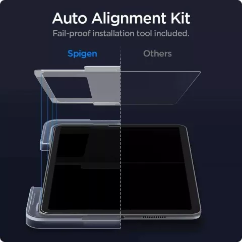 Spigen Glass + Frame protecteur d&#039;&eacute;cran compatible avec iPad Air 4 10.9 2020 &amp; iPad Air 5 2022 &amp; iPad Pro 11 2018 2020 2021